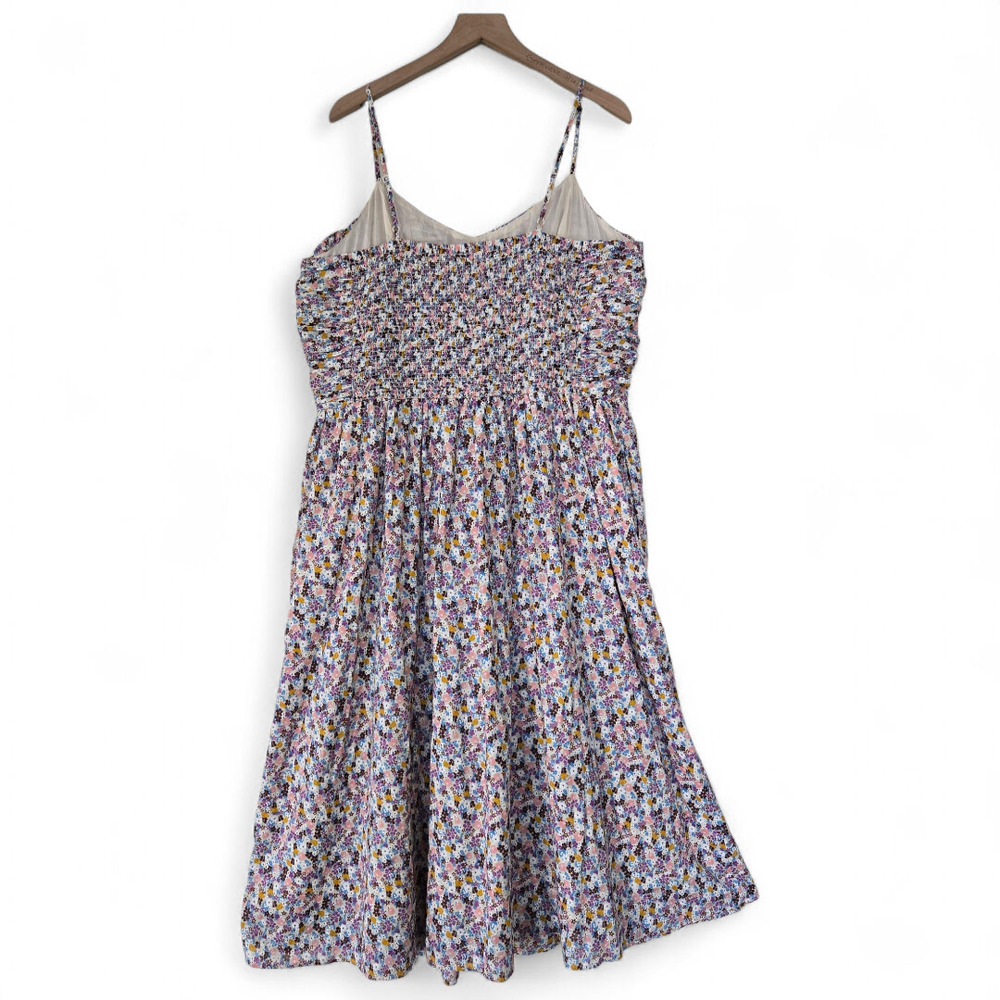 On 34th Plus Floral Smocked Midi Dress – Size 2X, NWT - Picture 4 of 11